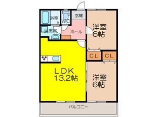 マノアブロンⅡの物件間取画像